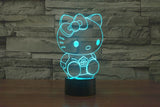 3D 7 Color Hello Kitty Illusion Lamp V1
