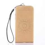 Embossed Flip Stand Case For Samsung Galaxy S8