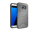 Protective Rubber Body Case With Secret Card Storage For Galaxy S7 and S8