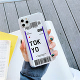 Paraíba Series - World Cities Plane Ticket Cases for iPhone