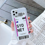Paraíba Series - World Cities Plane Ticket Cases for iPhone