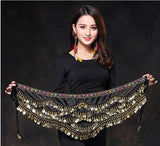 Dancing Silk Belt With Beads And Stones