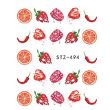 Special Set #4 -12 Sheets Per Set | Tropical Theme Nail Art Decals