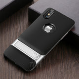 Flip Kickstand Shock Proof Back Cover For iPhone X by H&A