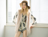 Kardashian Style Fur Overcoat
