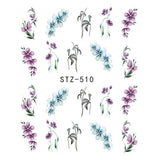 Special Set #5 -12 Sheets Per Pack | Cute Animals And Flora Theme Nail Art Decals