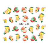 Summer Desserts | 15 Colors To Choose From | Nail Art Decals