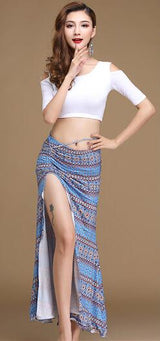 *HOT!* Modern Style - Sexy Shoulder Top And Skirt Dance Set