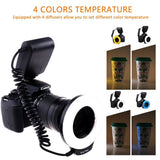 Speedlite RF-550D 14-In-1 Macro LED Ring Flash For Canon Nikon Sony Olympus Panasonic Pentax