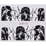 Broken Marble Theme | 12 Colors To Choose From | Nail Art Decals