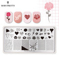 Stamping Template #2 - Mixed Art Theme | 6 Patterns To Choose From!